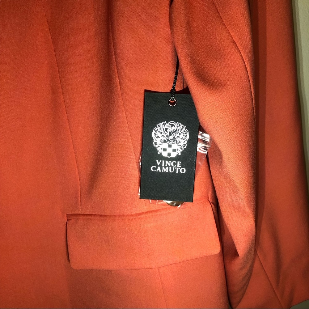 Vince Camuto Blazer in Peachy-Tangerine, size 24W. - Picture 5 of 11